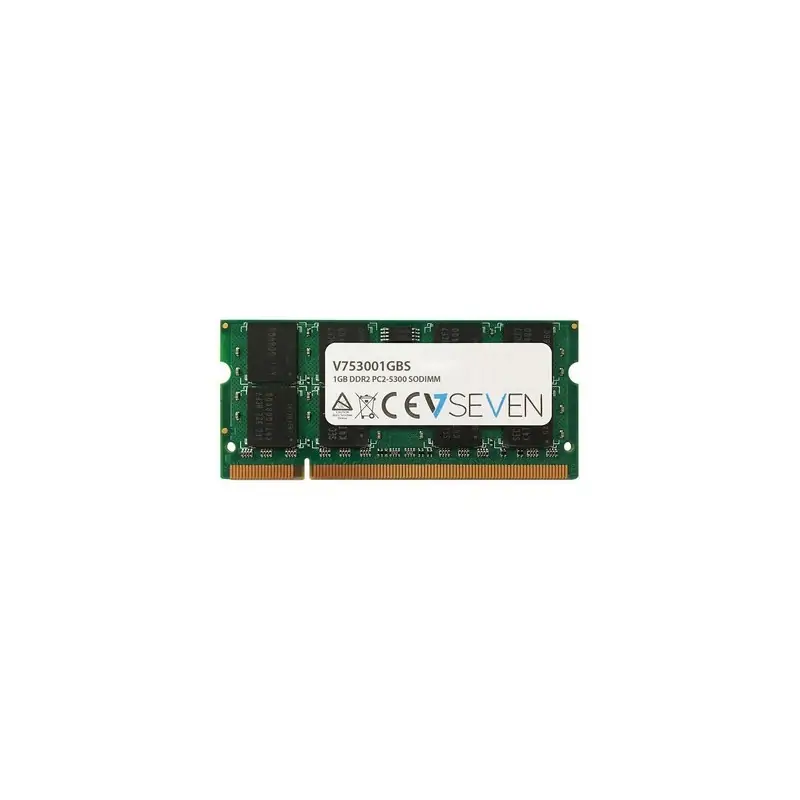 Image of V7 1GB DDR2 PC2-5300 667Mhz SO DIMM Notebook Módulo de memoria - V753001GBS