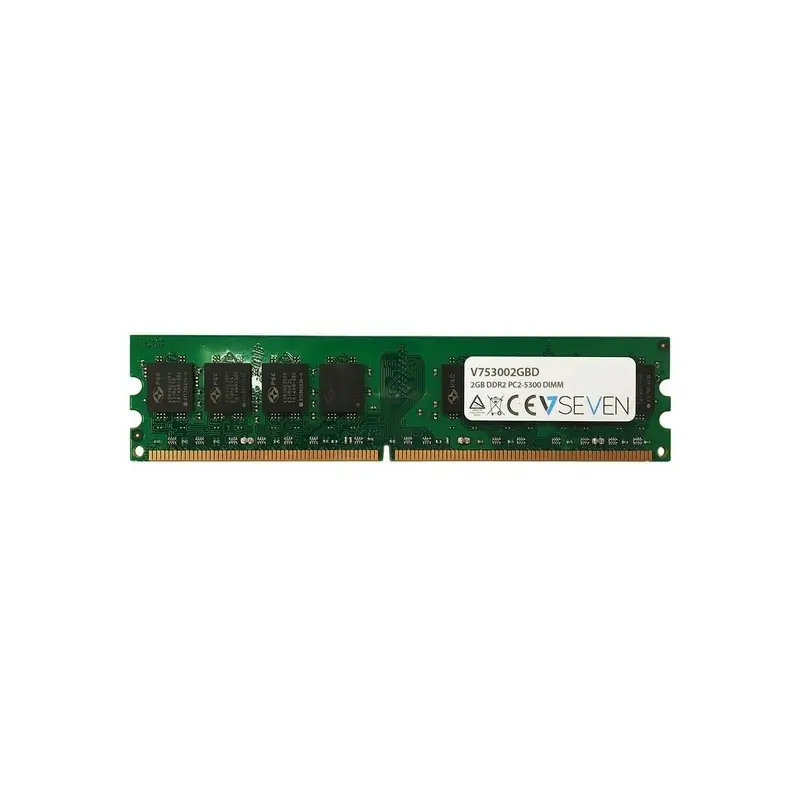 Image of V7 2GB DDR2 PC2-5300 667Mhz DIMM Desktop Módulo de memoria - V753002GBD