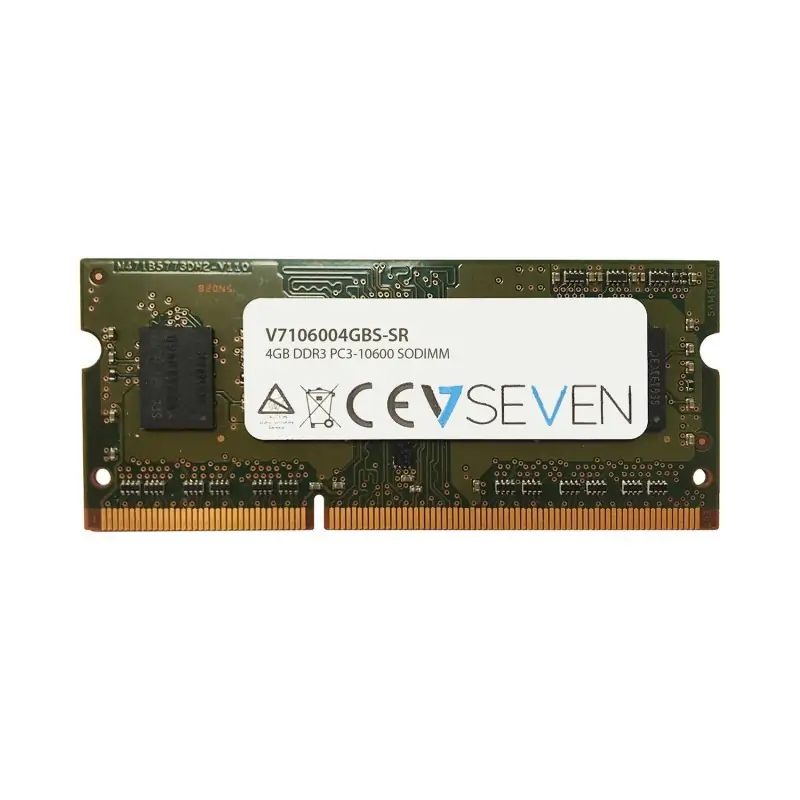 Image of V7 4GB DDR3 PC3-10600 1333MHz SO DIMM Modulo di memoria - V7106004GBS-SR