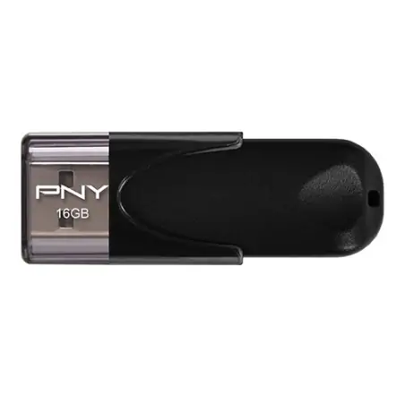 PNY Attaché 4 2.0 16 GB USB-Stick USB Typ A Schwarz