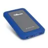 Hamlet USB 3.0 Mirror Disk externe Box für 2,5'' SATA Festplatte blau