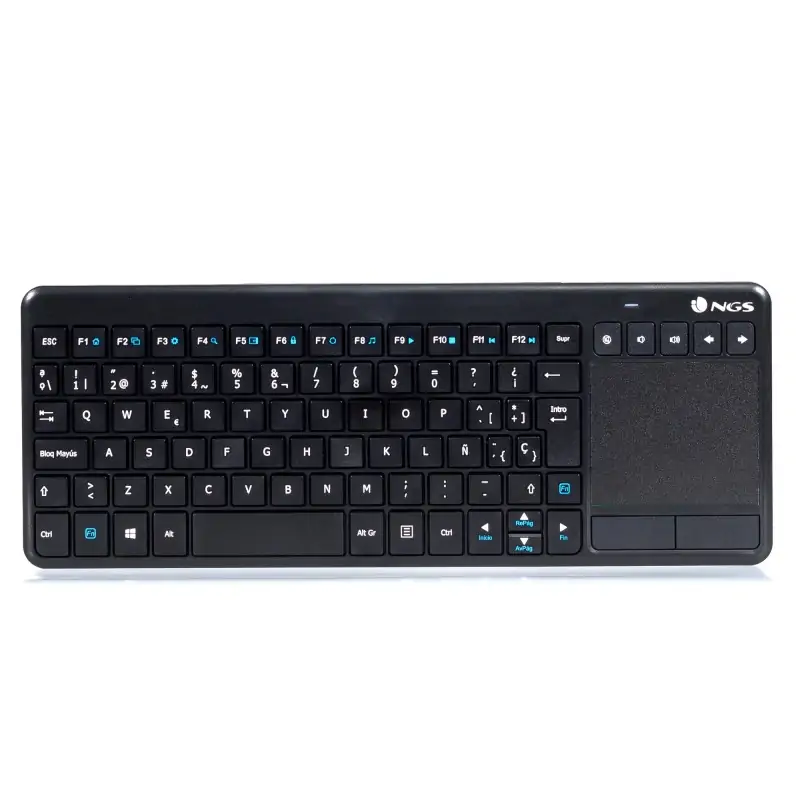 NGS TV Warrior tastiera RF Wireless QWERTY Nero