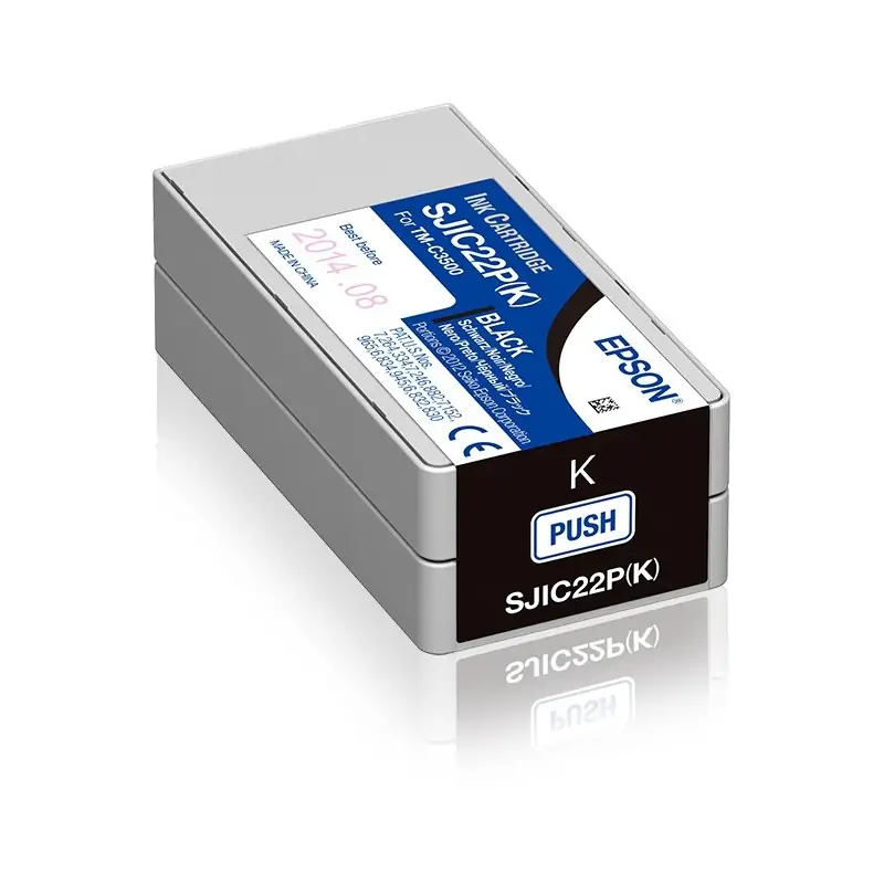 Image of Epson SJIC22P(K): Ink cartridge for ColorWorks C3500 (Black)