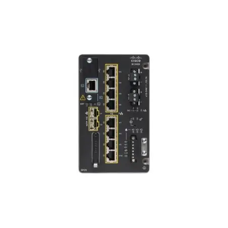 Cisco IE-3400-8P2S-A switch di rete Gestito L2 L3 Gigabit Ethernet (10 100 1000) Supporto Power over Ethernet (PoE) Nero