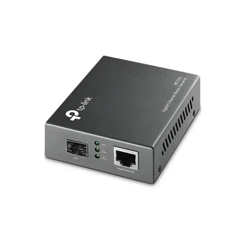 TP-Link MC220L convertitore multimediale di rete 1000 Mbit/s Modalità multipla, singola Nero