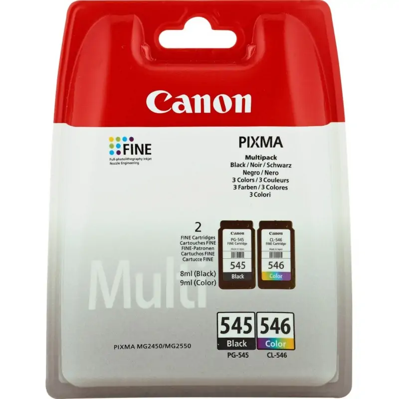Image of Canon PG-545/CL-546 Multipack cartuccia Inkjet 2 pz Originale Nero, Ciano, Magenta, Giallo