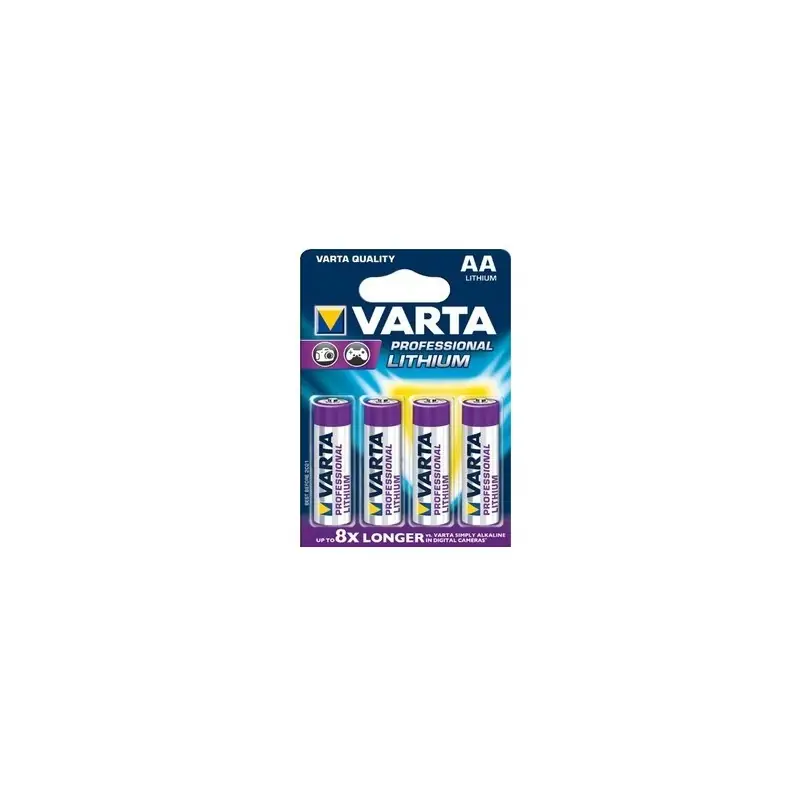 Image of Varta 4x AA Lithium Batteria monouso Stilo Litio
