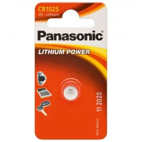 Panasonic Lithium Power Batteria monouso CR1025 Litio