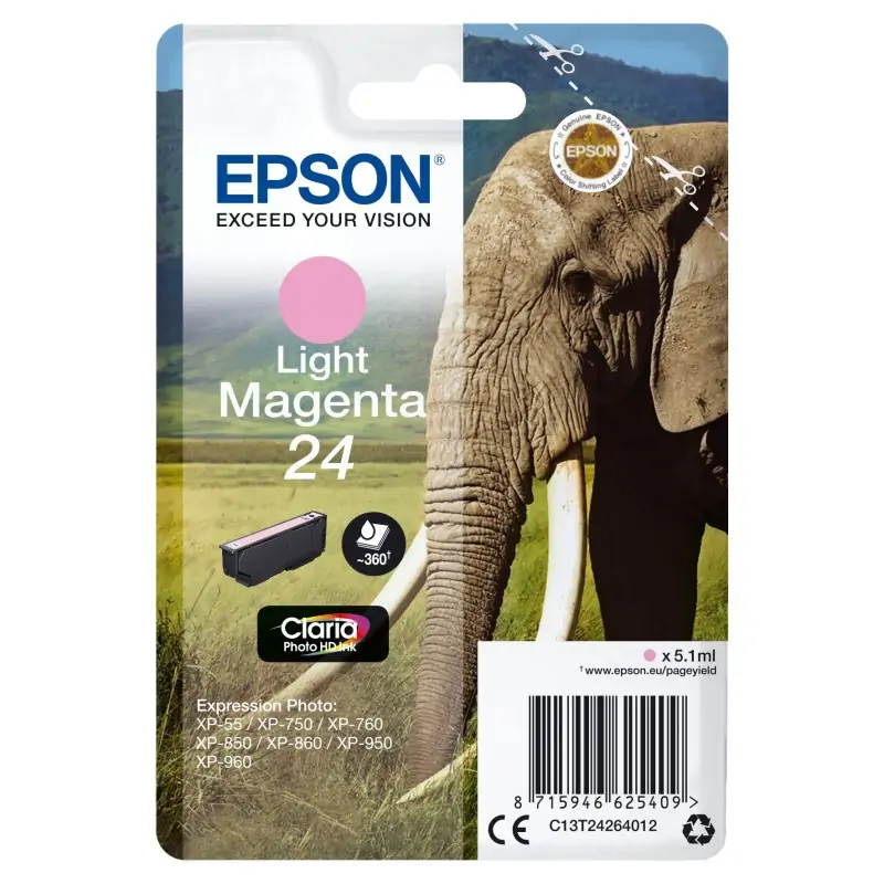 Image of Epson Elephant Cartuccia Magenta chiaro