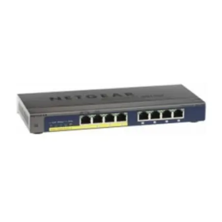 NETGEAR GS108PP Unmanaged Gigabit Ethernet (10 100 1000) Unterstützt Power over Ethernet (PoE) Schwarz