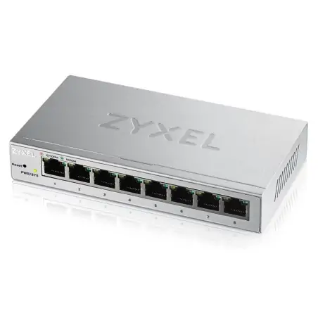 Zyxel GS1200-8 Gestito Gigabit Ethernet (10 100 1000) Argento