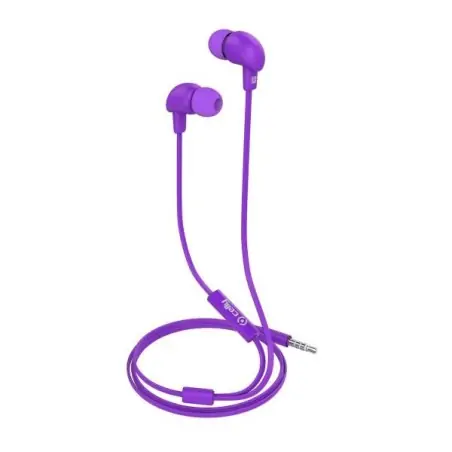 Celly UP600PR Kabelgebundene Kopfhörer und Ohrhörer In-Ear-Musik und Anrufe Lila