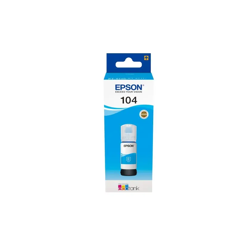 Image of Epson 104 EcoTank Cyan ink bottle