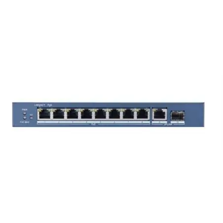 Hikvision DS-3E0510P-E switch di rete Non gestito Gigabit Ethernet (10 100 1000) Supporto Power over Ethernet (PoE) Blu