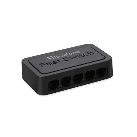 LevelOne FEU-0512 switch di rete Non gestito Fast Ethernet (10 100) Nero