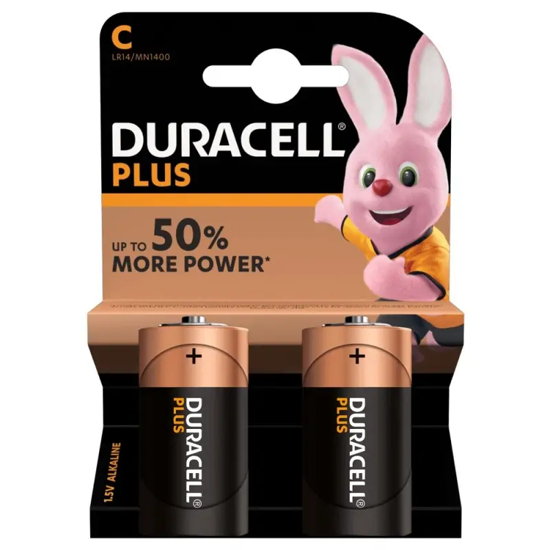 Image of Duracell Plus Batteria monouso C Alcalino