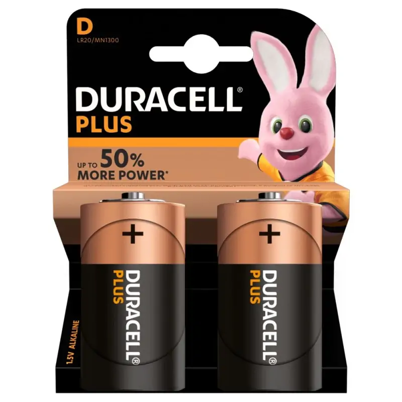Image of Duracell Plus Batteria monouso D Alcalino