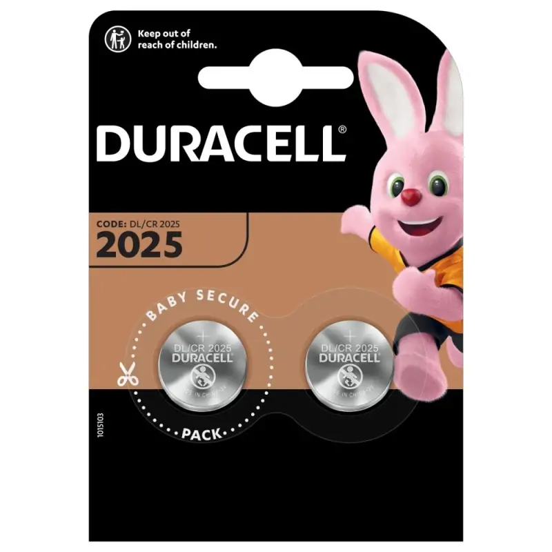 Image of Duracell DU21B2 Batteria per uso domestico monouso CR2025 Litio