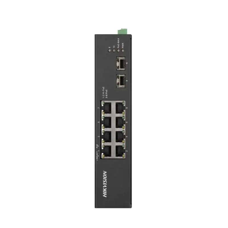 Hikvision DS-3T0510HP-E/HS switch di rete Non gestito Gigabit Ethernet (10/100/1000) Supporto Power over (PoE) Nero