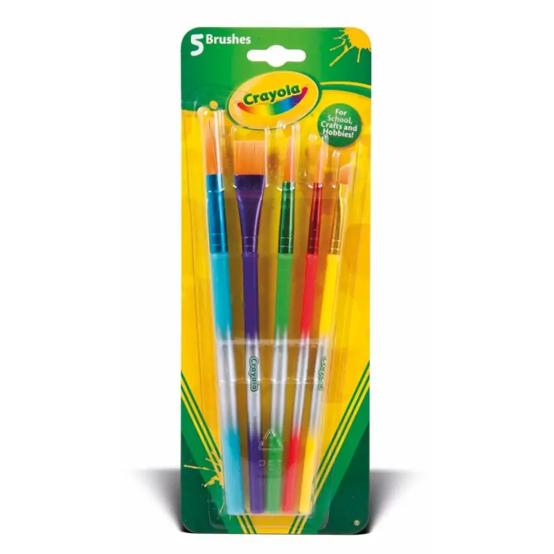 Image of Crayola 3007 pennello per verniciare di tipo generico Combinata 5 pz