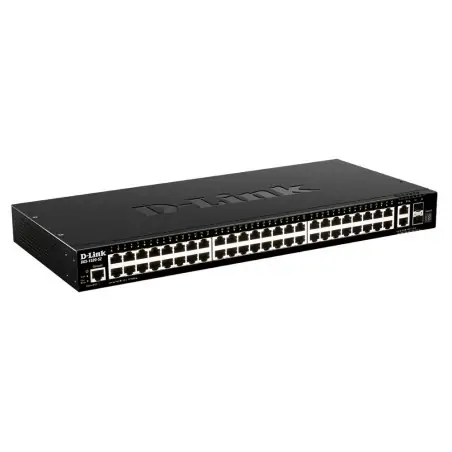 D-Link DGS-1520-52 switch di rete Gestito L3 10G Ethernet (100 1000 10000) 1U Nero