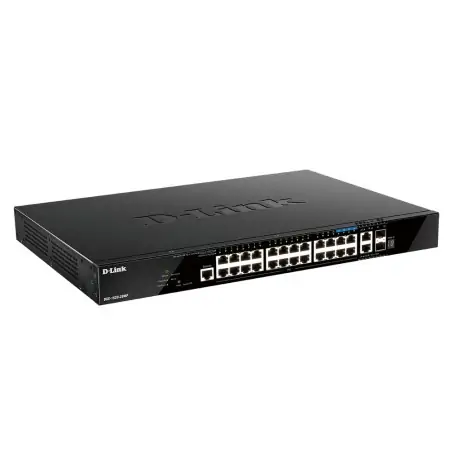 D-Link DGS-1520-28MP Netzwerk-Switch, verwaltetes L3-Gigabit-Ethernet (10 100 1000), unterstützt Power over Ethernet (PoE), 1 HE