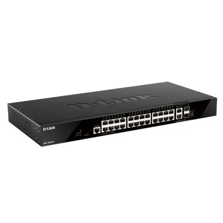 D-Link DGS-1520-28 switch di rete Gestito L3 10G Ethernet (100 1000 10000) 1U Nero