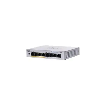 Cisco CBS110-8PP-D Unmanaged L2 Gigabit Ethernet (10 100 1000) Unterstützt Power over Ethernet (PoE) Grau