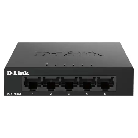 D-Link DGS-105GL switch di rete Non gestito Gigabit Ethernet (10 100 1000) Nero