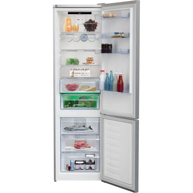 Image of Beko RCNA406E60ZXBHN frigorifero con congelatore Libera installazione 362 L C Metallico