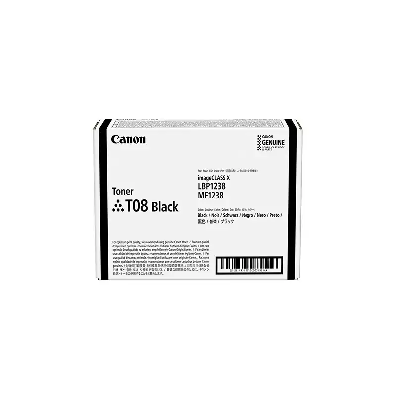 Image of Canon toner T08 BLACK cartuccia 1 pz Originale Nero