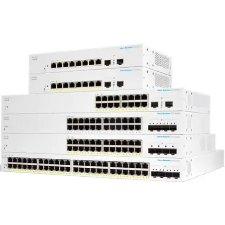 Cisco CBS220-48P-4G-EU Netzwerk-Switch Managed L2 Gigabit Ethernet (10 100 1000) Unterstützt Power over Ethernet (PoE) Weiß