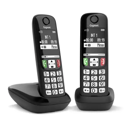 Gigaset E270 Duo DECT-Telefon Anruferkennung Schwarz