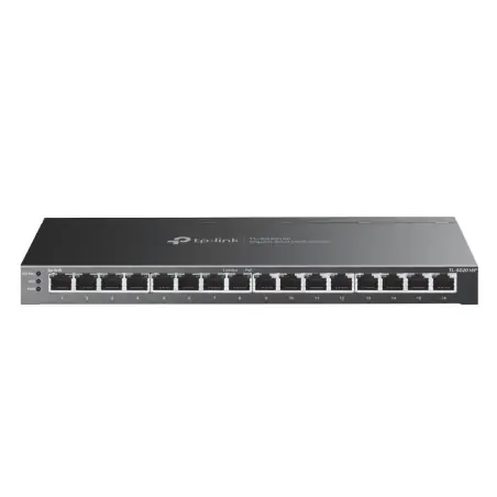 TP-Link TL-SG2016P Netzwerk-Switch L2 L3 L4 Gigabit Ethernet (10 100 1000) Unterstützt Power over Ethernet (PoE) Schwarz