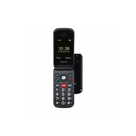 Beghelli Salvalavita Telefon SLV15 6,1 cm (2,4 Zoll) 87 g Schwarz Telefon für ältere Menschen