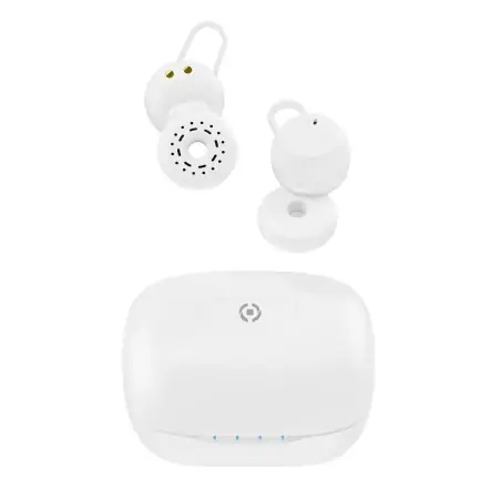 Celly AMBIENTAL True Wireless Stereo (TWS) In-Ear-Kopfhörer Musik und Anrufe USB Typ-C Bluetooth Weiß