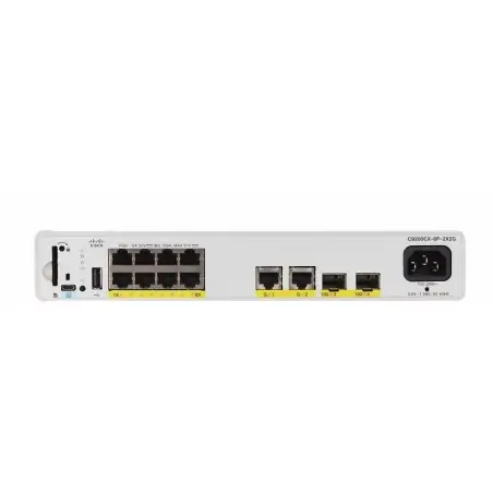 Cisco Catalyst C9200CX-8P-2X2G-A switch di rete Gestito L2 L3 Gigabit Ethernet (10 100 1000) Supporto Power over Ethernet (PoE)