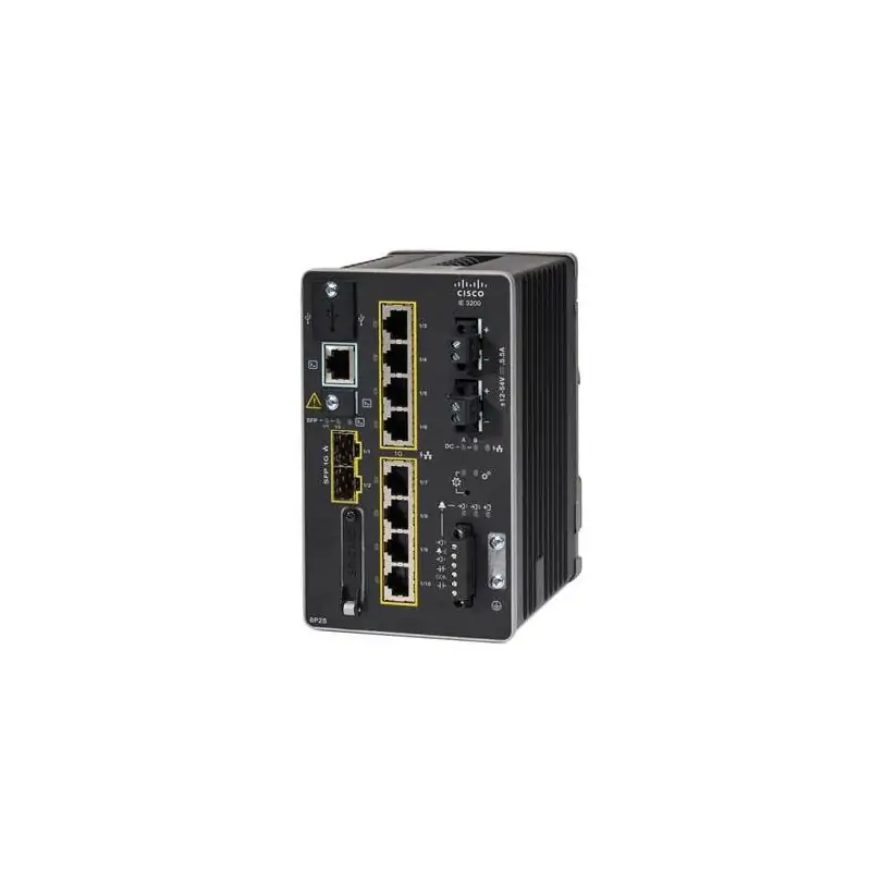 Cisco IE-3200-8P2S-E switch di rete Gestito L2 Fast Ethernet (10/100) Supporto Power over (PoE) Nero