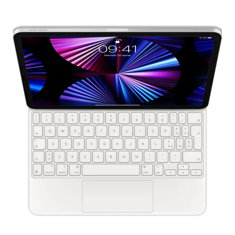 Image of Apple Magic Keyboard per iPad Pro 11" (quarta generazione) e Air (quinta generation) - Italiano Bianco