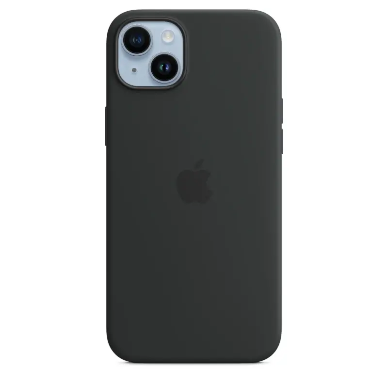 Image of Apple Custodia MagSafe in silicone per iPhone 14 Plus - Mezzanotte