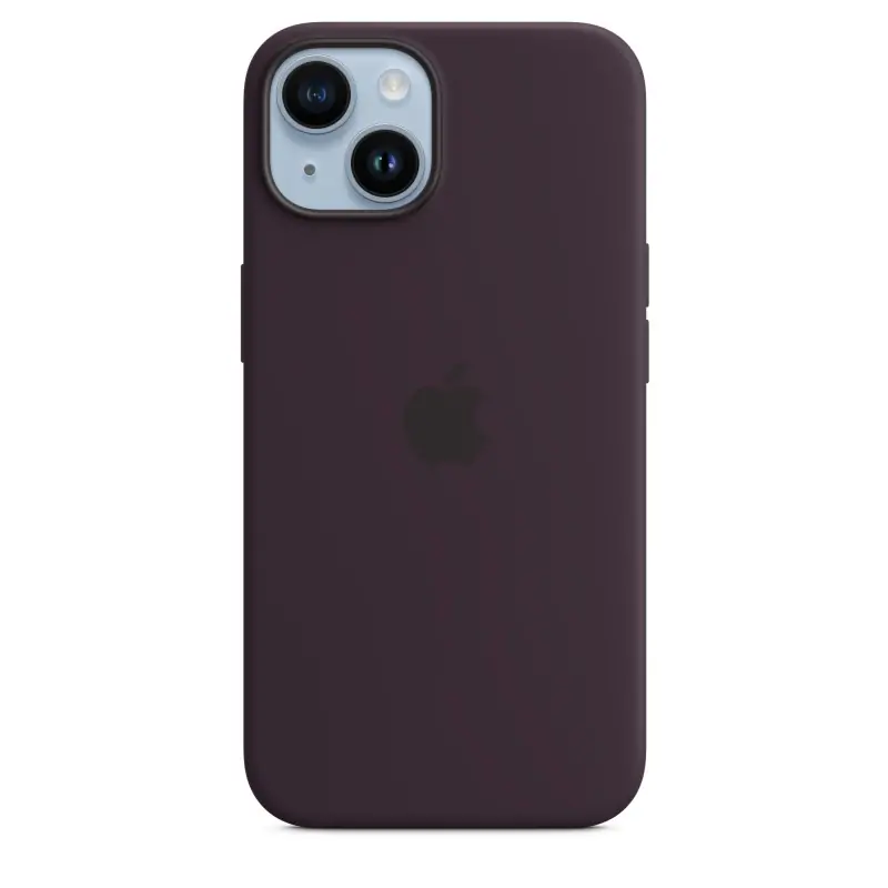 Image of Apple Custodia MagSafe in silicone per iPhone 14 - Viola sambuco