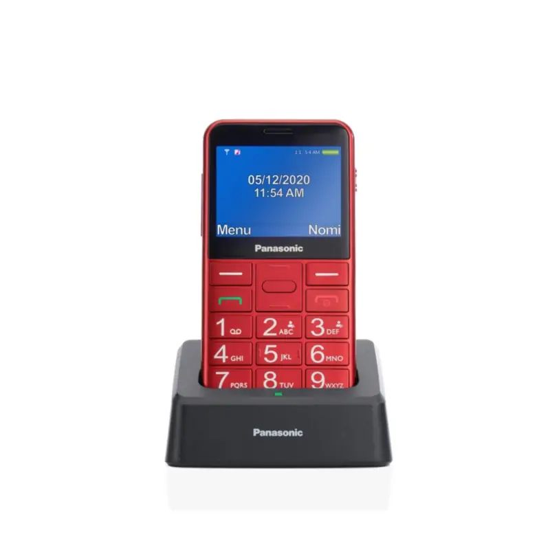 Image of Panasonic KX-TU155EXRN cellulare 6.1 cm (2.4") 102 g Rosso Telefono con fotocamera