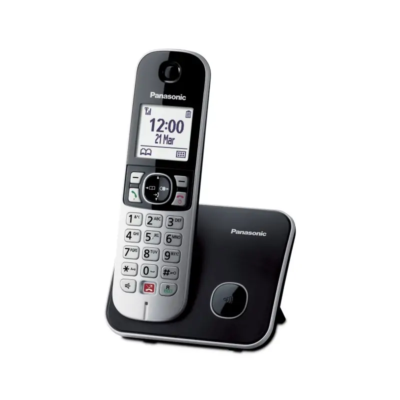 Image of Panasonic KX-TG6851JTB Telefono DECT Identificatore di chiamata Nero, Grigio