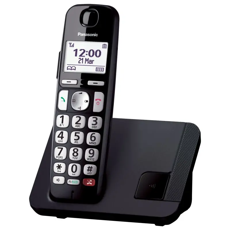 Image of Panasonic KX-TGE250 Telefono DECT Identificatore di chiamata Nero