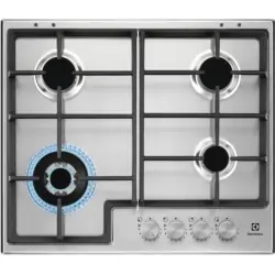 Electrolux EGS64362X Stainless steel Superficie piana 59.5 cm Gas 4 Fornello(i)