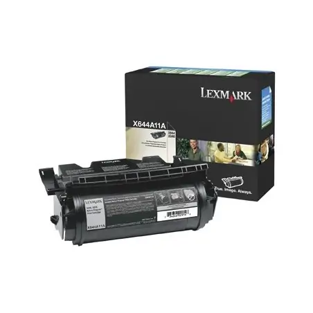 Lexmark X644A11E cartuccia toner 1 pz Originale Nero