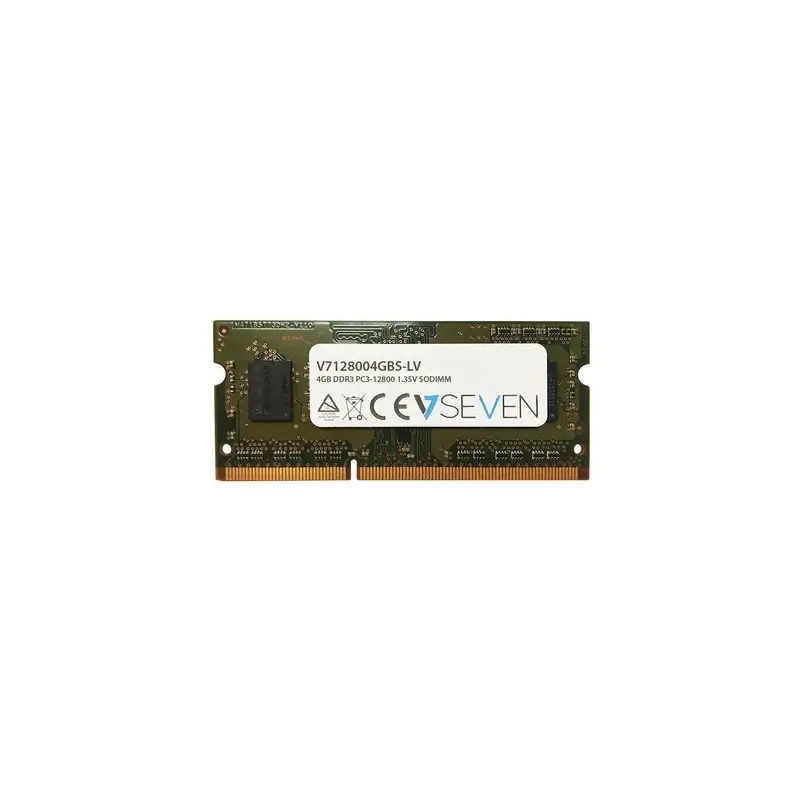V7 4GB DDR3 PC3-12800 - 1600mhz SO DIMM Notebook Módulo de memoria V7128004GBS-LV