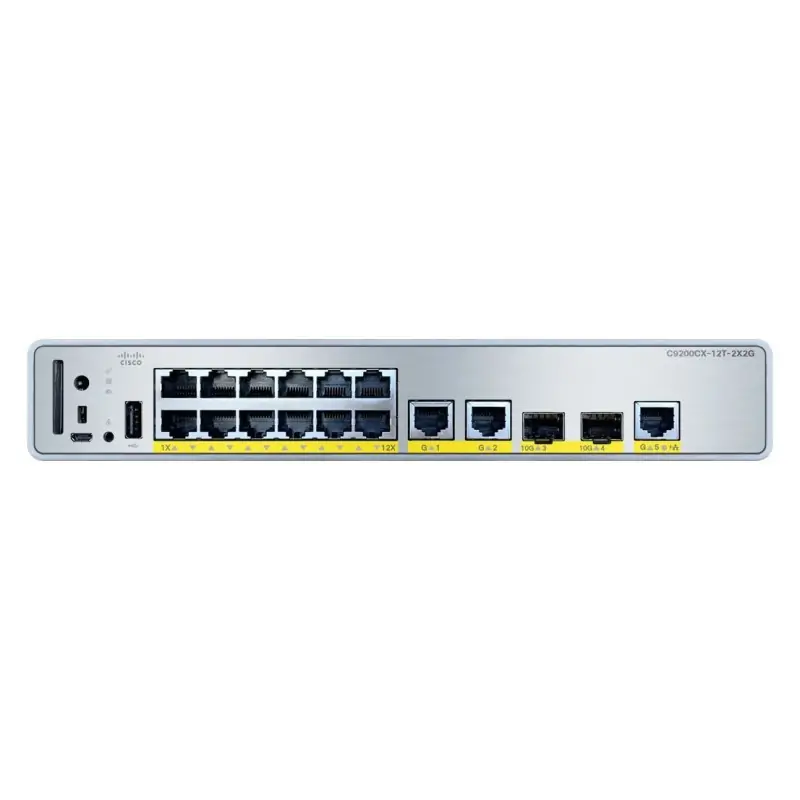 Cisco C9200CX-12T-2X2G-E switch di rete Gestito Gigabit Ethernet (10/100/1000) Supporto Power over (PoE)