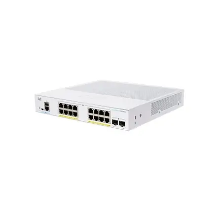 Cisco CBS350-16P-E-2G-EU commutateur réseau Géré L2 L3 Gigabit Ethernet (10 100 1000) Argent
