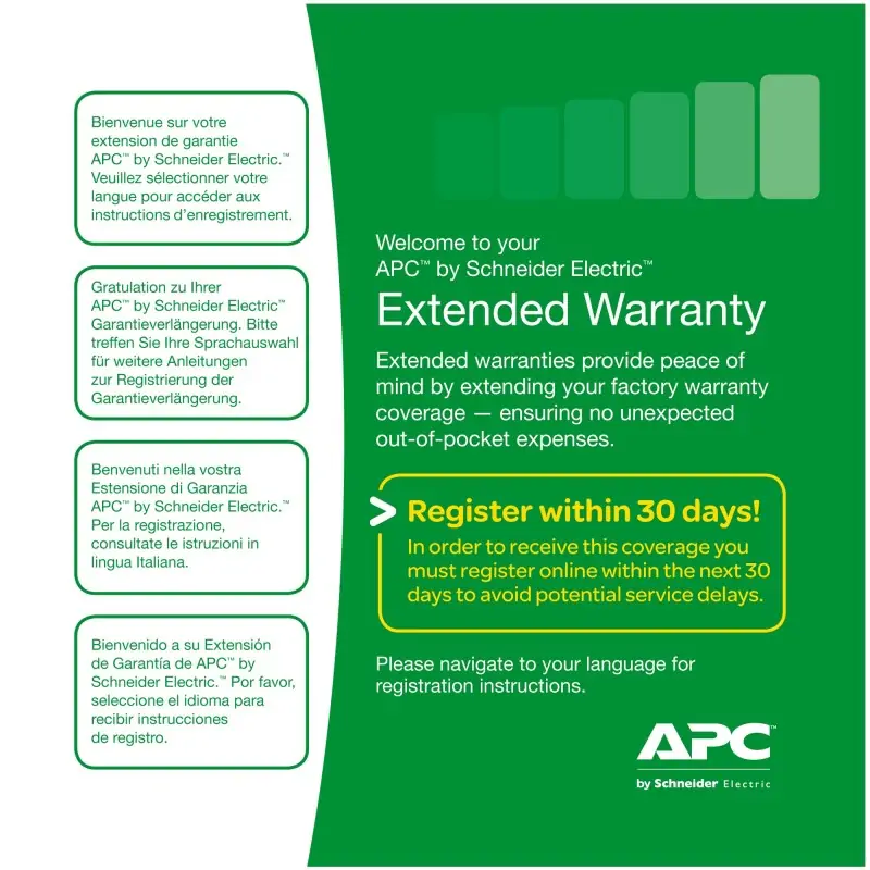 Image of APC Service Pack 3 Year Warranty Extension (for new product purchases)